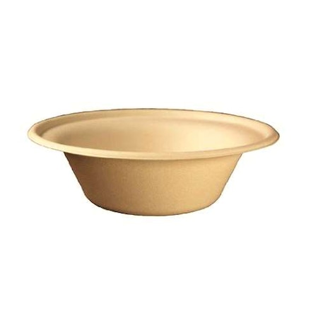 World Centric World Centric 11.5 oz. Unbleached Plant Fiber Compostable Bowl, PK1000 BO-SC-U11